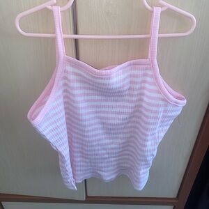 Old Navy girl striped ribbed top size M(8)